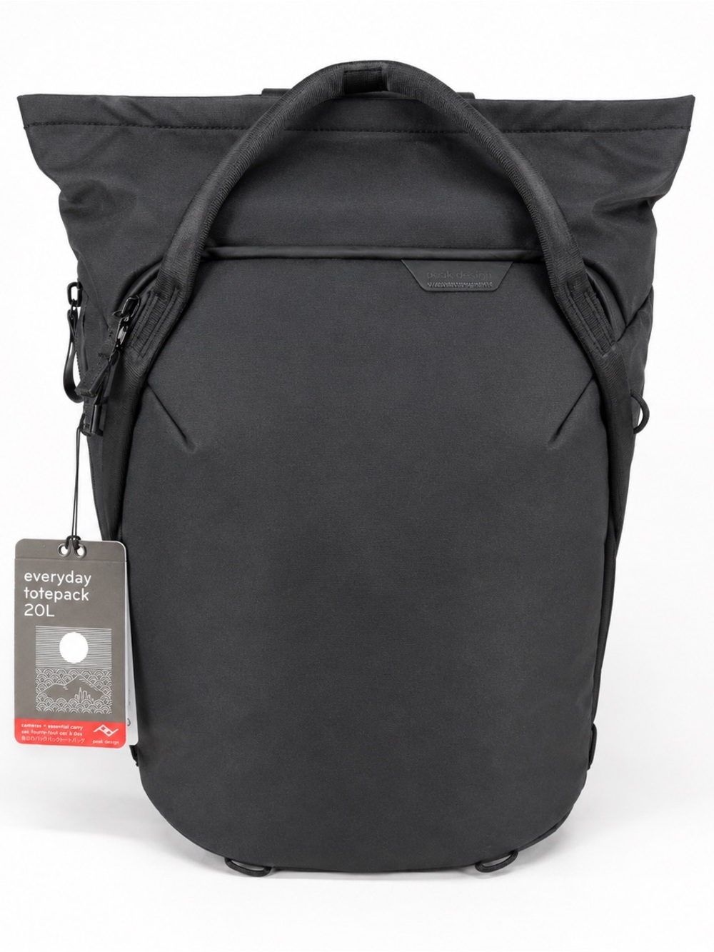 Peak Design Everyday Totepack 20L Black Camera Laptop Backpack NWT